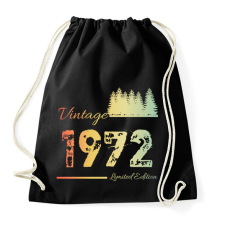 PRINTFASHION 1972 - Sportzsák, Tornazsák - Fekete tornazsák