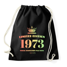 PRINTFASHION 1973 - Sportzsák, Tornazsák - Fekete tornazsák