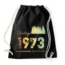PRINTFASHION 1973 - Sportzsák, Tornazsák - Fekete tornazsák