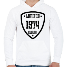 PRINTFASHION 1974 - Férfi kapucnis pulóver - Fehér férfi pulóver, kardigán
