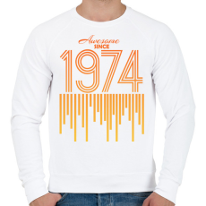 PRINTFASHION 1974 - Férfi pulóver - Fehér