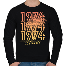 PRINTFASHION 1974 - Férfi pulóver - Fekete