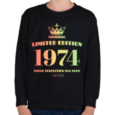 PRINTFASHION 1974 - Gyerek pulóver - Fekete