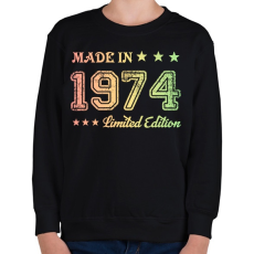 PRINTFASHION 1974 - Gyerek pulóver - Fekete