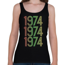 PRINTFASHION 1974 - Női atléta - Fekete női trikó