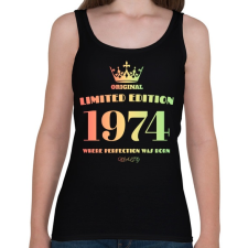 PRINTFASHION 1974 - Női atléta - Fekete női trikó