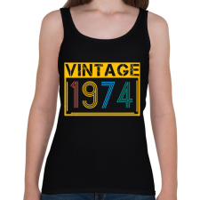 PRINTFASHION 1974 - Női atléta - Fekete női trikó