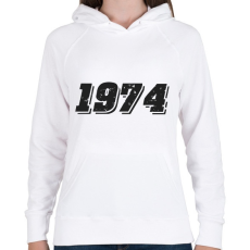 PRINTFASHION 1974 - Női kapucnis pulóver - Fehér