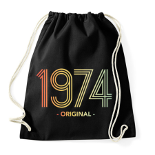 PRINTFASHION 1974 - Sportzsák, Tornazsák - Fekete tornazsák