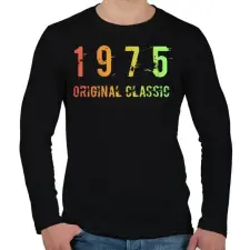 PRINTFASHION 1975 - Férfi hosszú ujjú póló - Fekete férfi póló