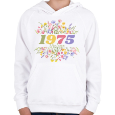 PRINTFASHION 1975 - Gyerek kapucnis pulóver - Fehér gyerek pulóver, kardigán