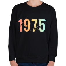 PRINTFASHION 1975 - Gyerek pulóver - Fekete