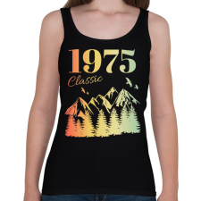 PRINTFASHION 1975 - Női atléta - Fekete női trikó