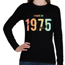 PRINTFASHION 1975 - Női hosszú ujjú póló - Fekete női póló