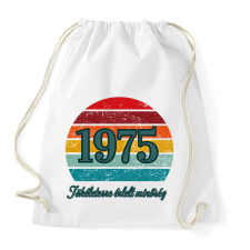 PRINTFASHION 1975 retro kör háttér - Sportzsák, Tornazsák - Fehér tornazsák