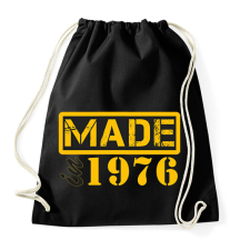 PRINTFASHION 1976 - Sportzsák, Tornazsák - Fekete tornazsák