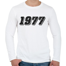 PRINTFASHION 1977 - Férfi hosszú ujjú póló - Fehér férfi póló