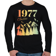 PRINTFASHION 1977 - Férfi hosszú ujjú póló - Fekete férfi póló