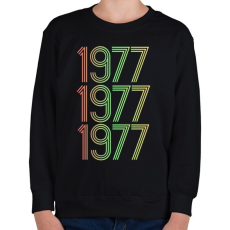 PRINTFASHION 1977 - Gyerek pulóver - Fekete