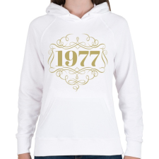 PRINTFASHION 1977 - Női kapucnis pulóver - Fehér női pulóver, kardigán