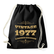 PRINTFASHION 1977 - Sportzsák, Tornazsák - Fekete tornazsák