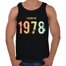 PRINTFASHION 1978 - Férfi atléta - Fekete atléta, trikó