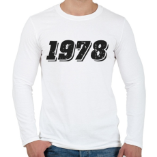 PRINTFASHION 1978 - Férfi hosszú ujjú póló - Fehér