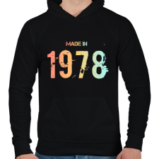 PRINTFASHION 1978 - Férfi kapucnis pulóver - Fekete női pulóver, kardigán