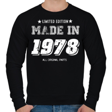 PRINTFASHION 1978 - Férfi pulóver - Fekete