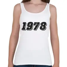 PRINTFASHION 1978 - Női atléta - Fehér női trikó