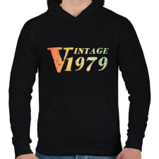PRINTFASHION 1979 - Férfi kapucnis pulóver - Fekete férfi pulóver, kardigán