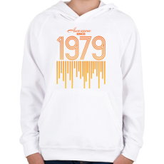 PRINTFASHION 1979 - Gyerek kapucnis pulóver - Fehér