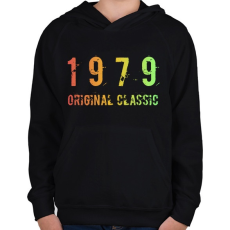 PRINTFASHION 1979 - Gyerek kapucnis pulóver - Fekete