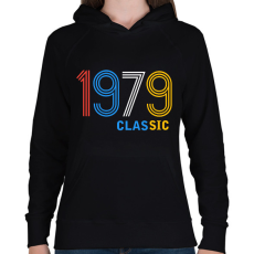 PRINTFASHION 1979 - Női kapucnis pulóver - Fekete