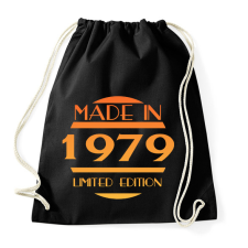 PRINTFASHION 1979 - Sportzsák, Tornazsák - Fekete tornazsák