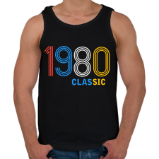 PRINTFASHION 1980 - Férfi atléta - Fekete atléta, trikó