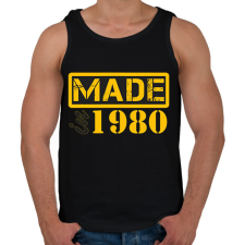 PRINTFASHION 1980 - Férfi atléta - Fekete atléta, trikó