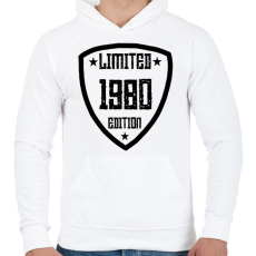 PRINTFASHION 1980 - Férfi kapucnis pulóver - Fehér