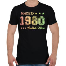 PRINTFASHION 1980 - Férfi póló - Fekete férfi póló