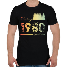 PRINTFASHION 1980 - Férfi póló - Fekete