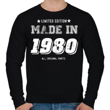 PRINTFASHION 1980 - Férfi pulóver - Fekete férfi pulóver, kardigán