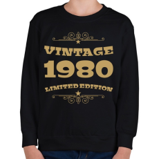 PRINTFASHION 1980 - Gyerek pulóver - Fekete