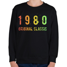 PRINTFASHION 1980 - Gyerek pulóver - Fekete