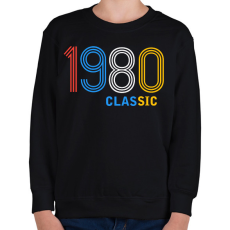 PRINTFASHION 1980 - Gyerek pulóver - Fekete