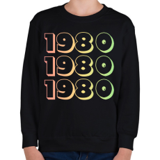 PRINTFASHION 1980 - Gyerek pulóver - Fekete