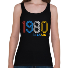 PRINTFASHION 1980 - Női atléta - Fekete női trikó