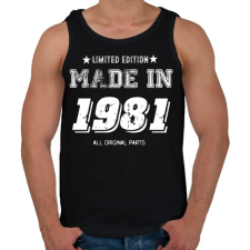 PRINTFASHION 1981 - Férfi atléta - Fekete atléta, trikó