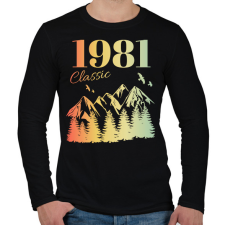 PRINTFASHION 1981 - Férfi hosszú ujjú póló - Fekete férfi póló