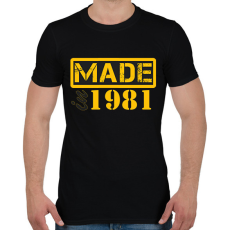 PRINTFASHION 1981 - Férfi póló - Fekete