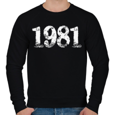 PRINTFASHION 1981 - Férfi pulóver - Fekete